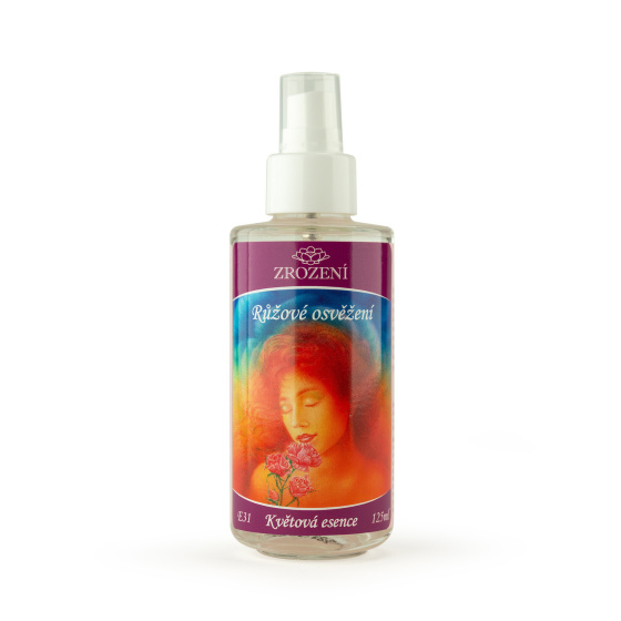 Růžové osvěžení - Květová esence Zrození, 125 ml